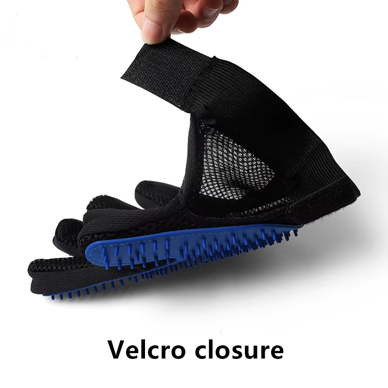 Professional Pet Grooming Glove for Cats and Dogs - Deshedding Brush and Massage Tool for Effective Hair Removal and Bathing