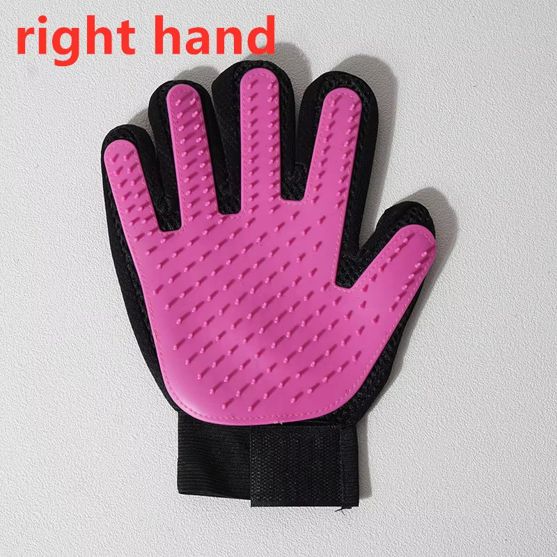 Professional Pet Grooming Glove for Cats and Dogs - Deshedding Brush and Massage Tool for Effective Hair Removal and Bathing