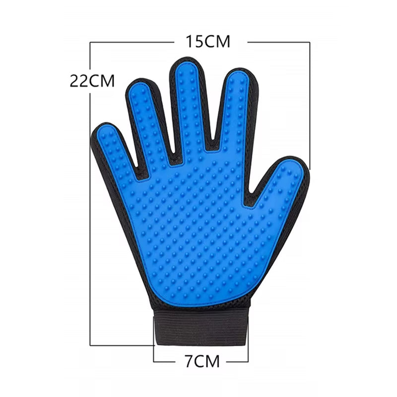 Professional Pet Grooming Glove for Cats and Dogs - Deshedding Brush and Massage Tool for Effective Hair Removal and Bathing